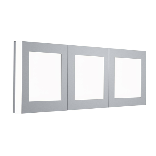 B-Leuchten Quadro -LED-seinävalaisin 65 x 22 cm