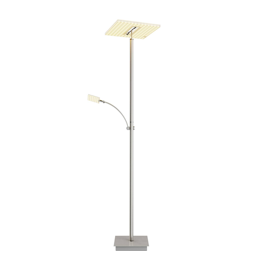 Lucande Joveline - ylösp. suun. LED-valo, nikkeliä