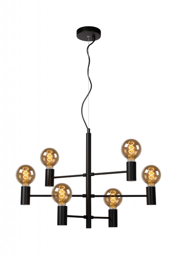 Leanne 6 ceiling light (musta)