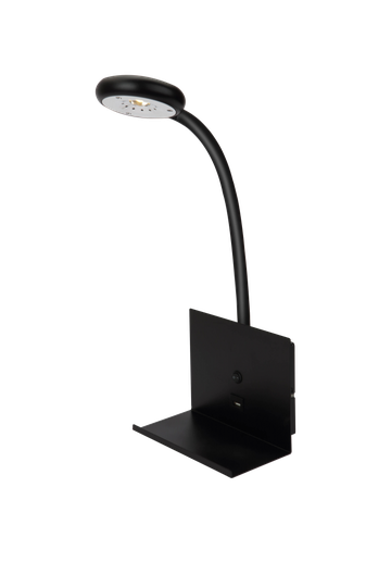 ZET bedside lamp with USB charger, white (Musta)
