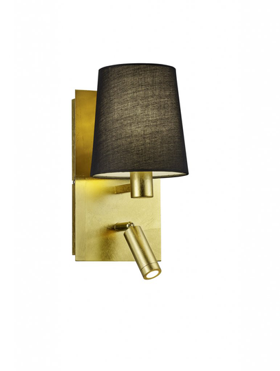 Marriot wall light E27 + LED gold / black