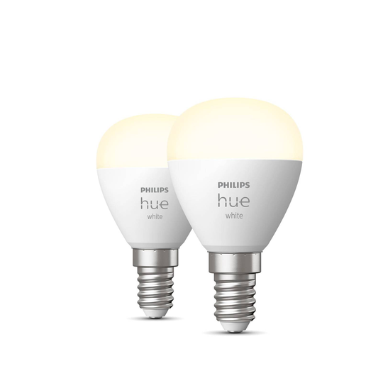 Philips Hue White LED-golfpallolamppu 2 x E14 5,7W