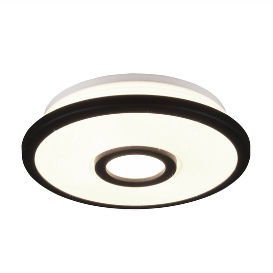 LED-kattovalo Okinawa, Starlight-efekti, Ø 21 cm