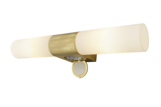 COSENZA wall light bath double, matte brass (Messinki / kulta)
