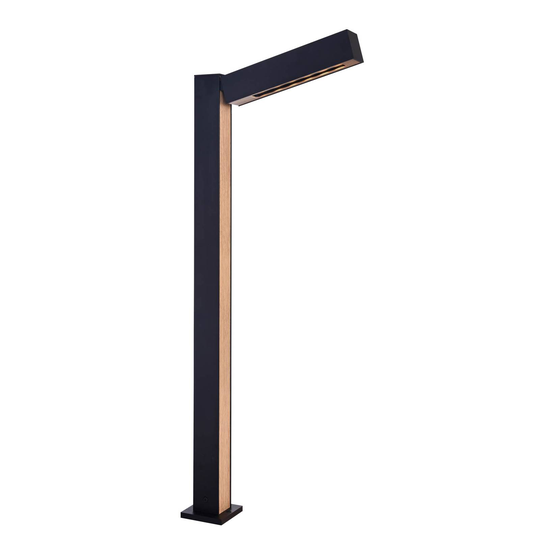 Lucande Taskalin-LED-pylväsvalaisin 1-lampp. 70 cm