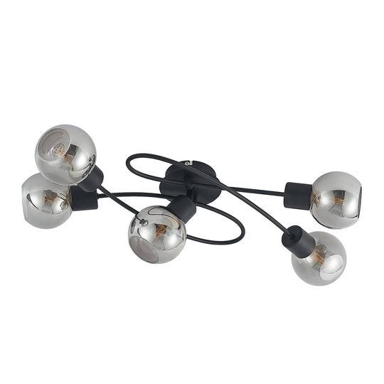 Lindby-LED-kattovalaisin Elaina, 5-lamp. savu