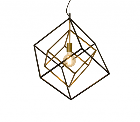 Cubes ceiling light (musta)