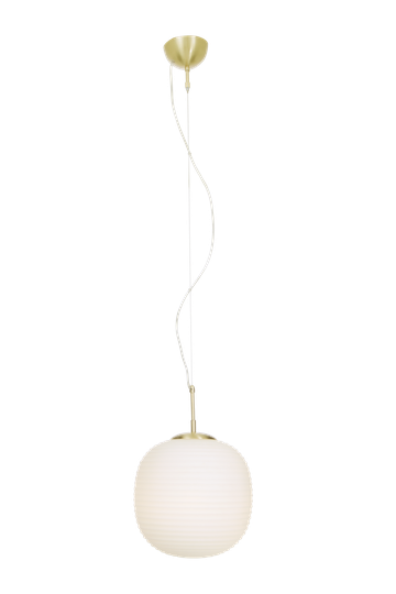 SIRIUS ceiling lamp, Ø30, brass (Opal-lasi)