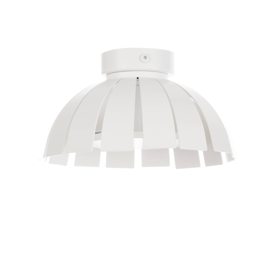 Valkoinen LED-design-kattovalaisin Loto, 20 cm