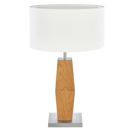 HerzBlut Marla -pöytälamppu, öljytty tammi 57 cm