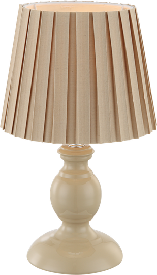 Metalic table lamp (Beige)