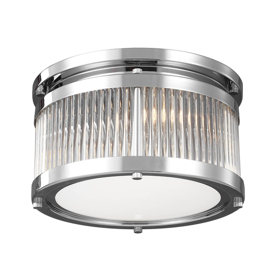 Paulson-LED-kattovalaisin IP44 kromi, Ø 27,9 cm