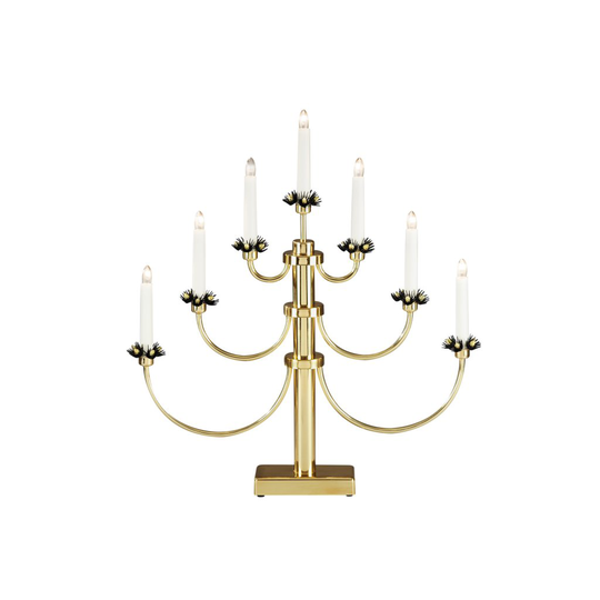 Christmas light 7 metal/brass (Brass / Kulta)
