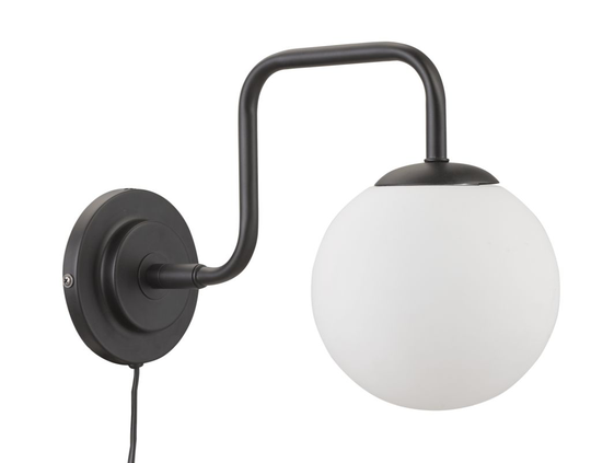 London vägglampa (Musta)