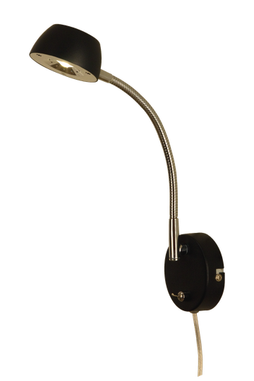 JUNO wall light, steel (Musta)