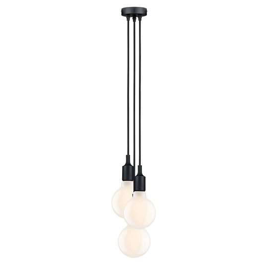 Paulmann 50343 -riippuvalo, 3-lamppuinen, musta