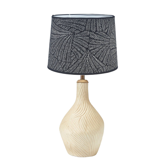 PR Home Hope -pöytälamppu Ø 35 cm beige/musta