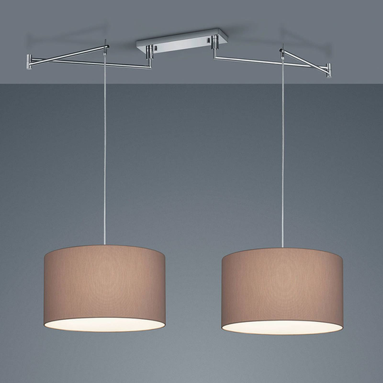 Helestra Certo -riippuvalo lieriö 2-lamp. mocca