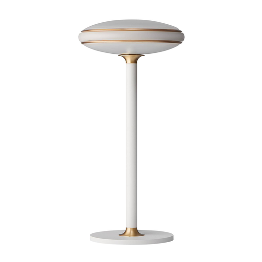 Shade ØS1 -LED-pöytälamppu, messinki, valkoinen
