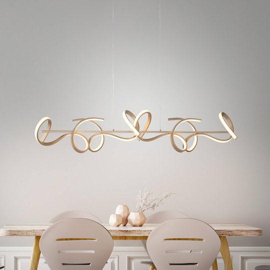 Curls-LED-riippuvalaisin, mattamessinki