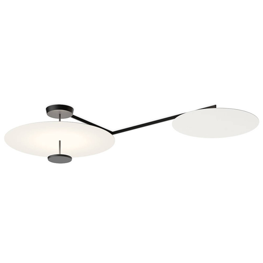 Vibia Flat LED-kattovalaisin 3-lamppuinen Ø 90 cm