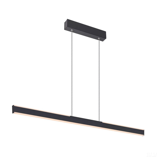 SLV One Linear -LED-riippuvalaisin, 104 cm, musta