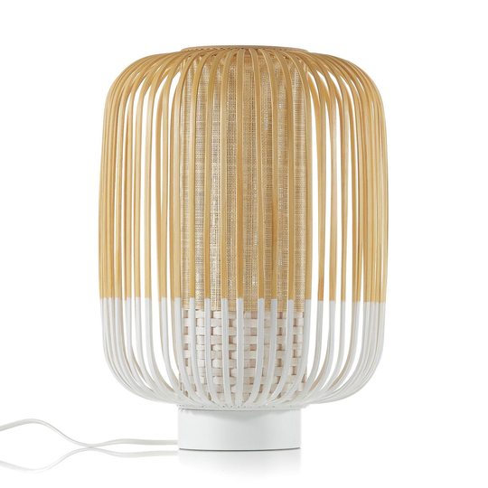 Forestier Bamboo Light M -pöytävalo valkoinen