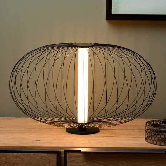 LED-pöytälamppu Carbony musta