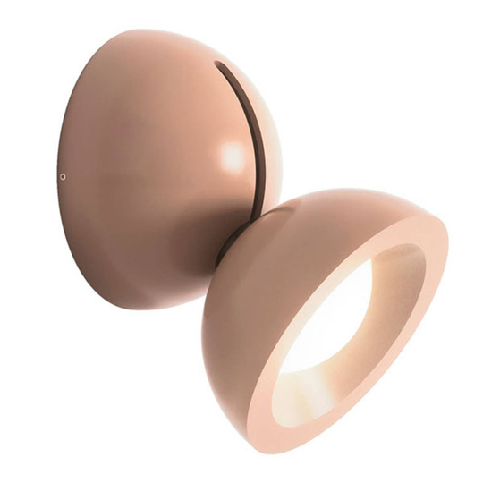 Axolight DoDot LED-seinävalaisin, malva 46°