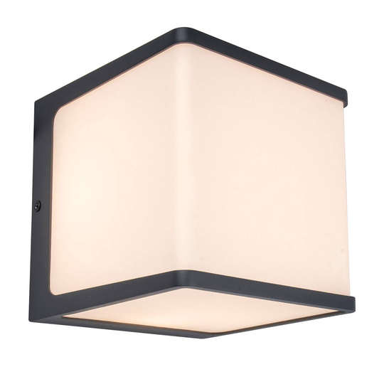 LED-ulkoseinälamppu Doblo, korkeus 15 cm