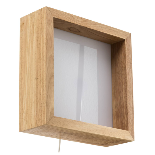 LED-seinävalaisin Window, 37 x 37 cm, tammi