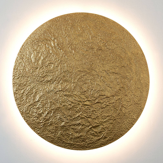 Meteor-LED-seinävalaisin, Ø 120 cm, kulta