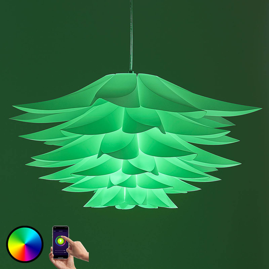 Lindby Smart riippuvalaisin Lavinja RGB-LED-lamppu