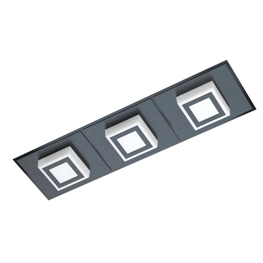 Masiano 1 Led Ceiling / Wall light 3L (Musta)
