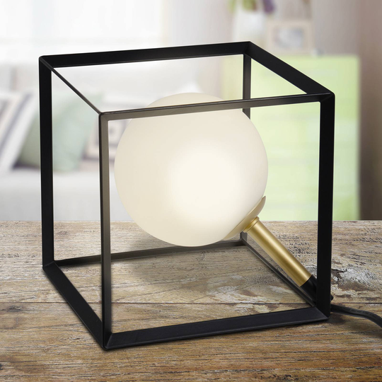 LED-pöytävalaisin 3168922, erottuva kuutio-design
