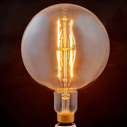 E27-LED-lamppu filament 8W 800lm 1800K amber Globe