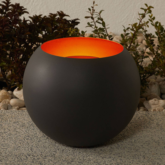 Lindby-LED-aurinkovalaisin Jill, pyöreä, kulta
