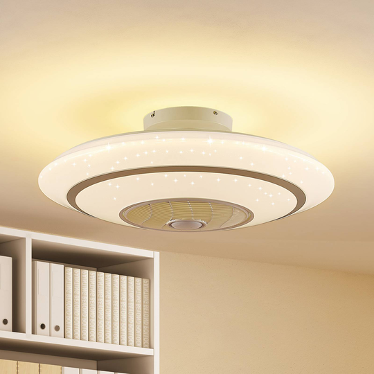 Lindby Kheira -LED-kattotuuletin, 55 W