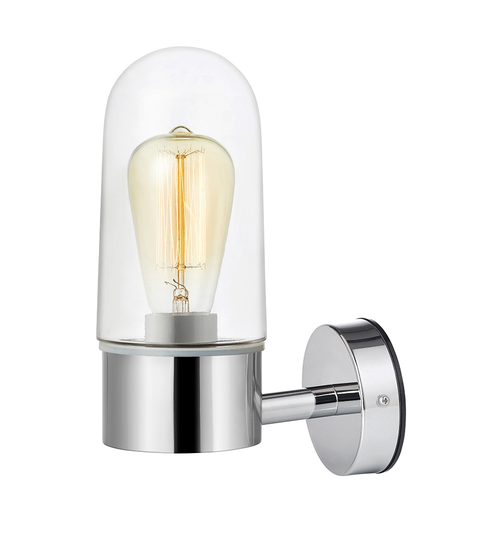 Zen clear glas wall lamp (Kromattu / kiillotettu)