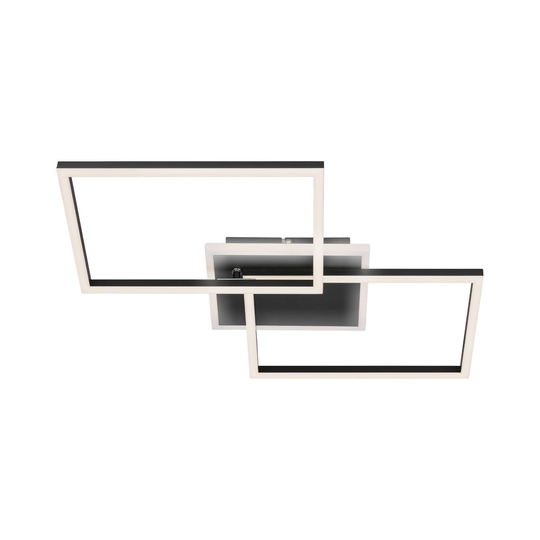 LED-kattovalaisin Frame 2-lamppuinen, CCT, musta