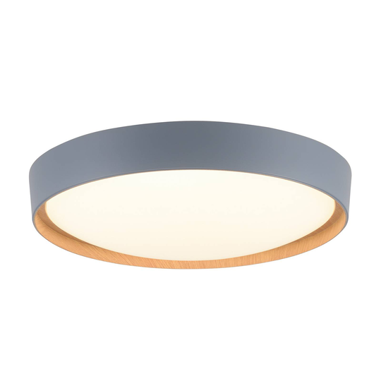 Paul Neuhaus Q-EMILIA -LED-kattovalo harmaa/puu
