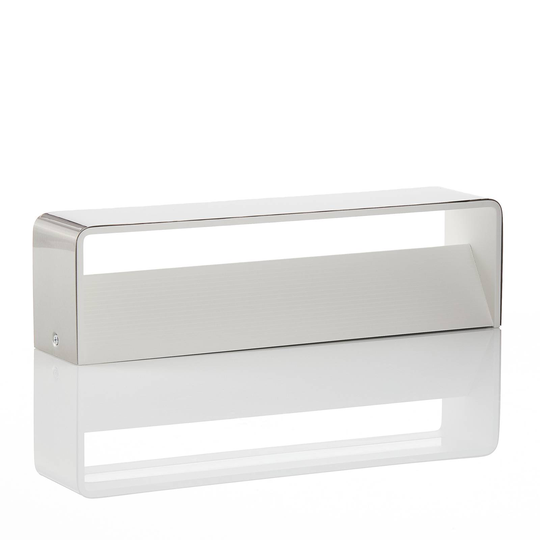Lucande Sessa -LED-seinävalaisin 37 cm nikkeli