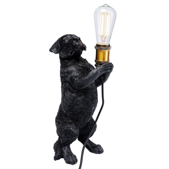 KARE Animal Perro-pöytälamppu mäyräkoirafiguurilla