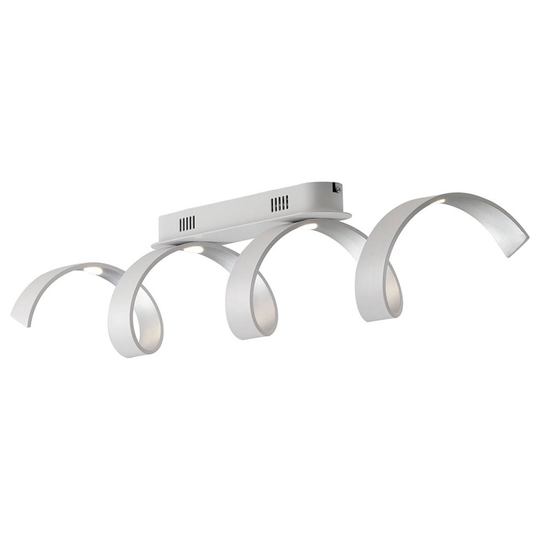 LED-seinävalaisin Helix, valkoinen-hopea