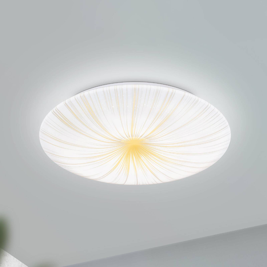 Nieves 1 -LED-kattovalaisin, sädemäinen, Ø31cm