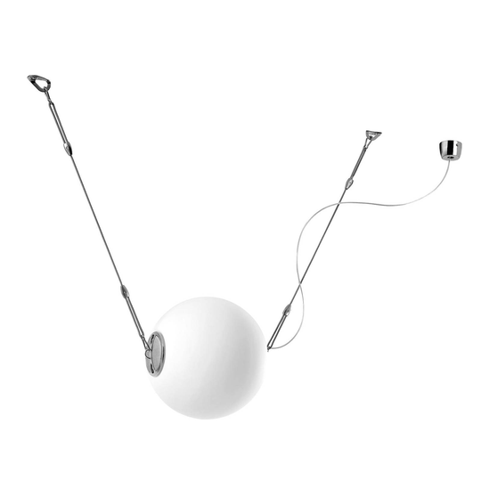 Lumina Perla -riippuvalo lasipallolla, Ø 28 cm