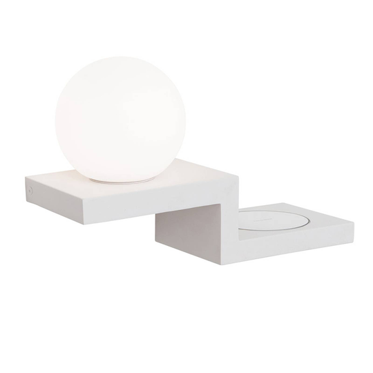 LED-seinälamppu Snowball latauspinnalla
