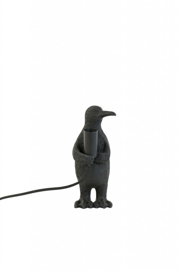 Table lamp E14 12x12x24 cm PENGUIN matt black (Musta)