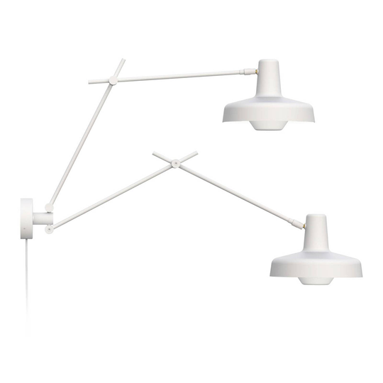 GRUPA Arigato -seinävalo, 2 lamppu, 70cm valkoinen
