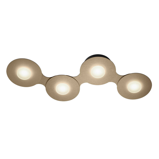 GROSSMANN Disc -LED-kattolamppu, kullanruskea, 4x